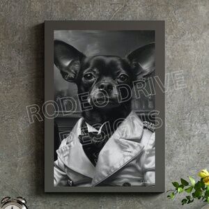 FASHIONABLE CHIHUAHUA WALL ART 11X17 PRINT POSTER GIFT FOR CHIHUAHUA LOVERS